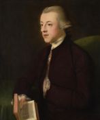 English School (c. 1740), Portrait of a lady seated; Portrait of a gentleman