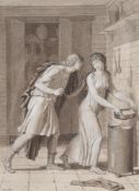 Antoine-Denis Chaudet (French 1763-1810), Classical figures in a kitchen