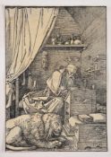 Albrecht Durer (German 1471-1528), St. Jerome in his cell (B. 114; M., Holl. 228)