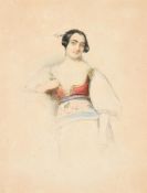Eduard Clemens Fechner (Russian c.1799-1861), Lady in traditional dress
