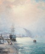 William (Anslow) Thornley (British c.1830-1898), A Misty Morning; Mounts Bay