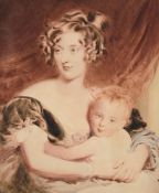 After Sir Thomas Lawrence, Lady Georgiana Agar-Ellis (later Lady Dover) and her son Henry Agar-Ellis