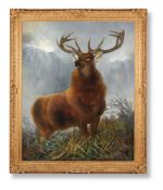 ROBERT CLEMINSON (BRITISH 1864-1903), MONARCH OF THE GLEN