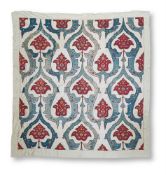 AN UZBEK NEEDLEWORK THROW
