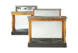Y A PAIR OF REGENCY ORMOLU-MOUNTED ROSEWOOD AND PARCEL-GILT CHIFFONIERS