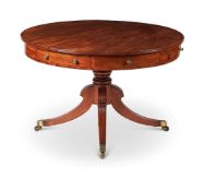 A REGENCY MAHOGANY LIBRARY TABLE