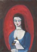 Daisy Clarke, Woman with Siamese Cat, 2021