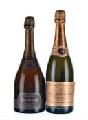 1986 Dom Ruinart Rose /1989 Veuve Clicquot Rose