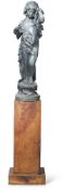 A SET OF FOUR ‘BROMSGROVE GUILD’ LEAD GARDEN PUTTI, EARLY 20TH CENTURY