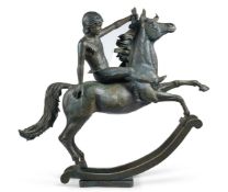 λ JAMES OSBORNE (1940-1992), BOY ON A MAGIC ROCKING HORSE
