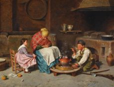 FREDERICO MAZZOTTA (ITALIAN 19TH CENTURY), STEALING A TASTE