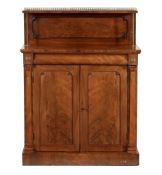 A Regency mahogany and gilt metal mounted chiffonier