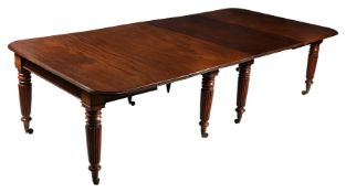 A George IV mahogany extending dining table