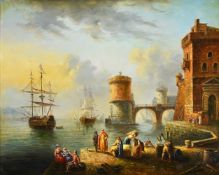 Manner of Anton Schranz Jnr, Harbour scene
