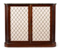 A Regency mahogany side cabinet
