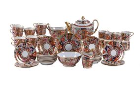 A Worcester (Barr) 'Japan' pattern part tea and coffee service