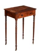 A Regency mahogany side table