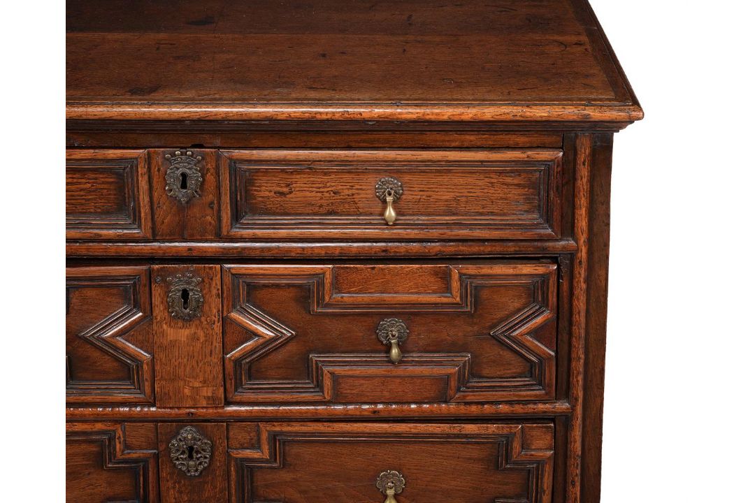 A Charles II oak chest of drawers - Image 2 of 3
