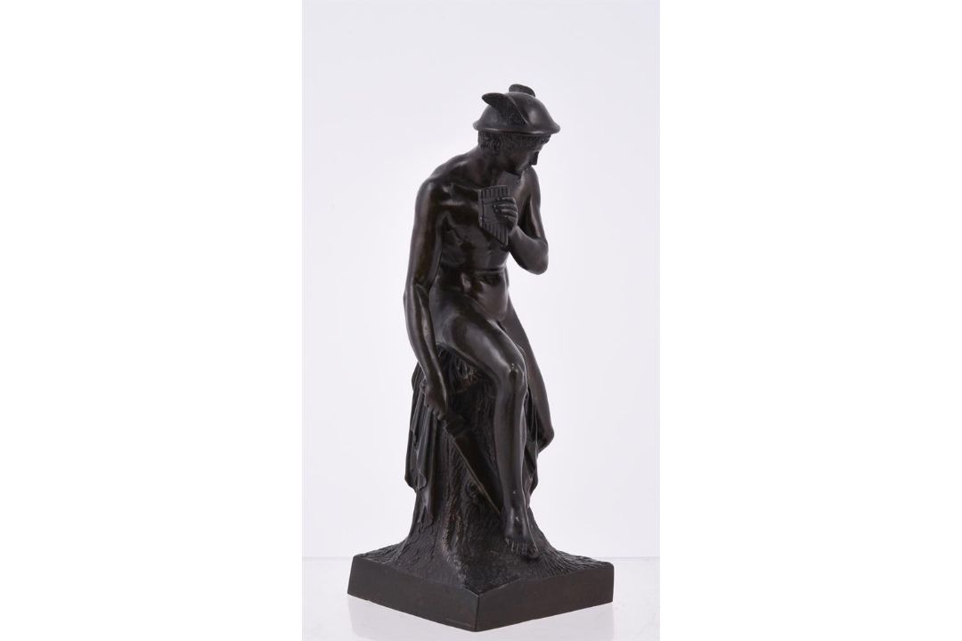 A patinated bronze model of Mercury - Image 2 of 4