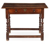 A WILLIAM & MARY WALNUT AND LINE INLAID SIDE TABLE, CIRCA 1690