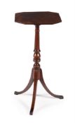 A LATE GEORGE III MAHOGANY TRIPOD TABLE, CIRCA 1810