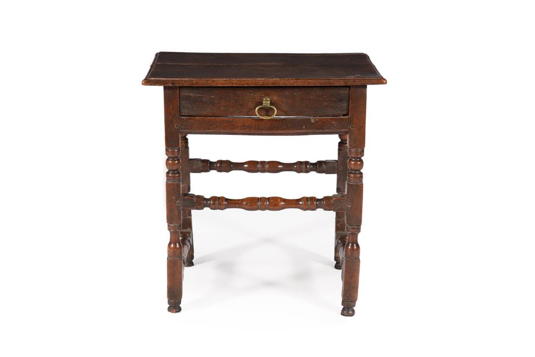 A COMMONWEALTH OAK SIDE TABLE, MID 17TH CENTURY - Image 1 of 5