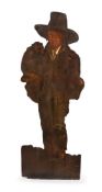 A PAINTED DUMMY BOARD, ENGLISH OR DUTCH, 18TH CENTURY