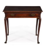 A GEORGE II WALNUT SIDE TABLE, MID 18TH CENTURY