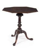 A GEORGE III OCTAGONAL 'BIRDCAGE' TRIPOD TABLE, CIRCA 1765