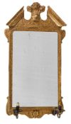 A GEORGE II GILTWOOD AND GESSO WALL MIRROR, CIRCA 1735
