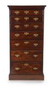 AN IRISH GEORGE II MAHOGANY CHEST OF DRAWERS, CIRCA 1755