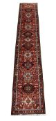 A KARAJAR RUNNER, approximately 470 x 80cm