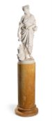 ANGELO BERTOZZI (ITALIAN, LATE 19TH CENTURY), A CARVED WHITE MARBLE FIGURE OF FLORA, CIRCA 1880