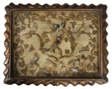 A CHARLES II STUMPWORK PANEL, CIRCA 1680