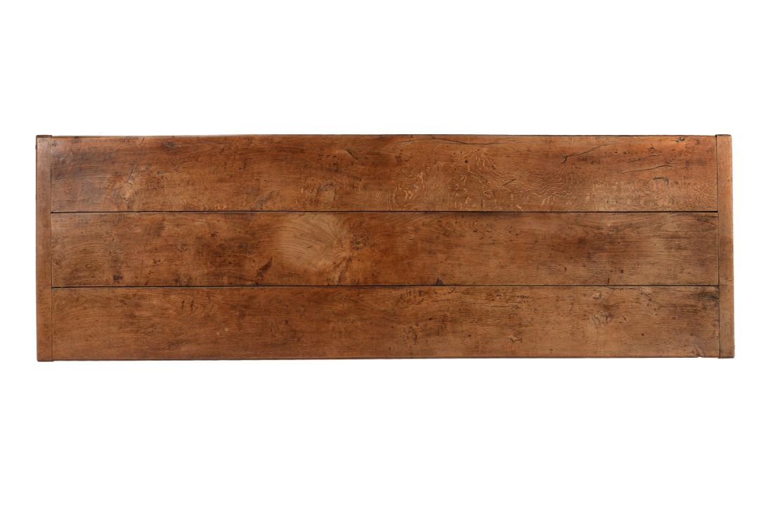AN OAK REFECTORY TABLE, LATE 18TH CENTURY/EARLY 19TH CENTURY - Image 2 of 4