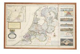 CARTOGRAPHY; MOLL (HERMAN) (1654-1732) 'A NEW AND EXACT MAP OF THE UNITED PROVINCES OR NETHERLANDS'