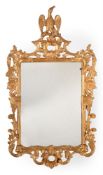 A GEORGE III GILTWOOD WALL MIRROR, PROBABLY IRISH, CIRCA 1770