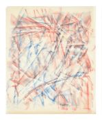 λ Bruce Tippett (British 1933-2017), Untitled (Red + Blue Abstract)