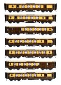 A very fine rake of seven Gauge 1 'The Queen of Scots' Pullman coaches built by Peter Rogers
