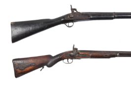 Two 19th century percussion cap rifles
