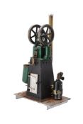 A gas fired hot air engine
