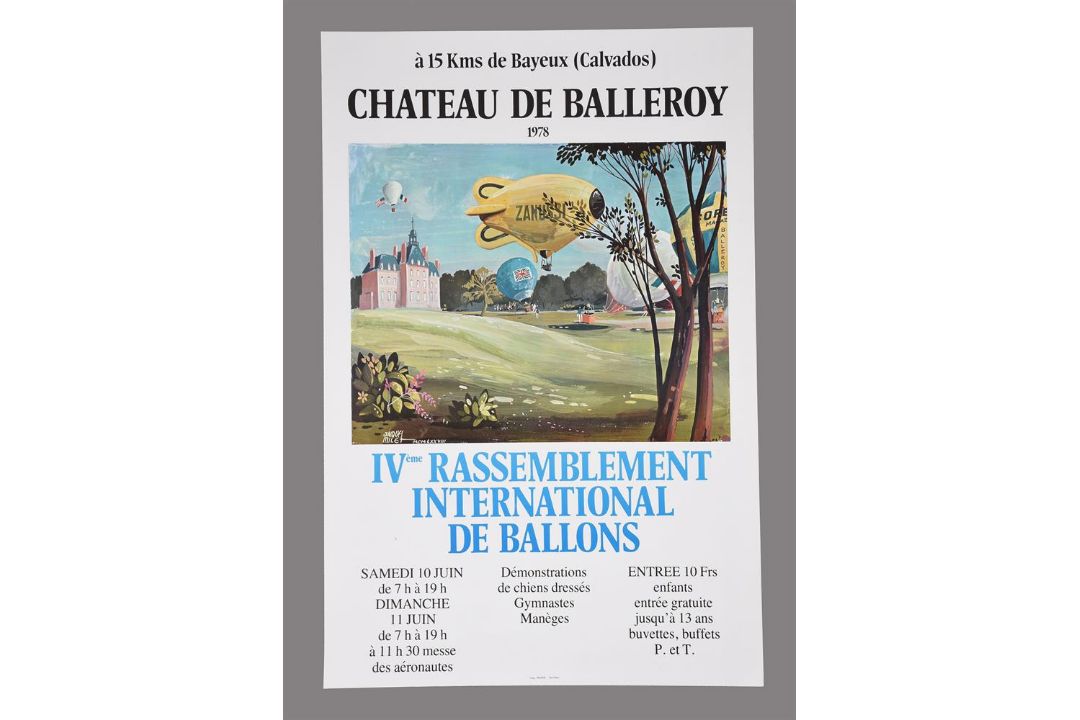 Chateau de Balleroy Meets, four French ballooning posters 1978-1988 - Image 2 of 5