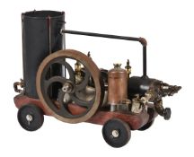 A well engineered model of a 'R & B' internal combustion petrol horizontal stationary engine. Built