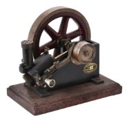 A model of an A E & H Robinson & Co of Manchester 'X' type Hot tube stationary engine