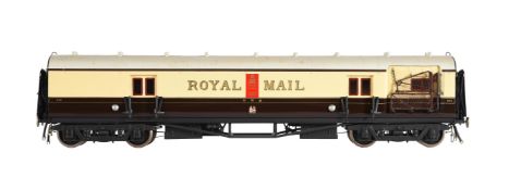 A gauge 1 Great Western Royal Mail TPO coach