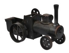 A cast-iron static model of a traction engine for display purpose