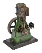 A well engineered model of a Stuart Turner 5a vertical live steam engine