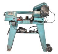 A Clarke built power hacksaw. Length 103cm.