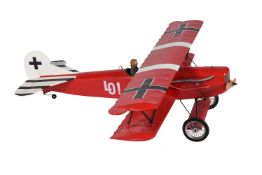 A model of a radio controlled German First World War Biplane