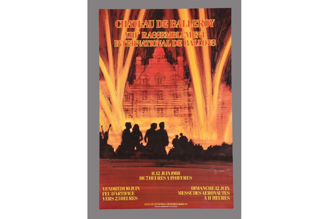 Chateau de Balleroy Meets, four French ballooning posters 1978-1988 - Image 5 of 5